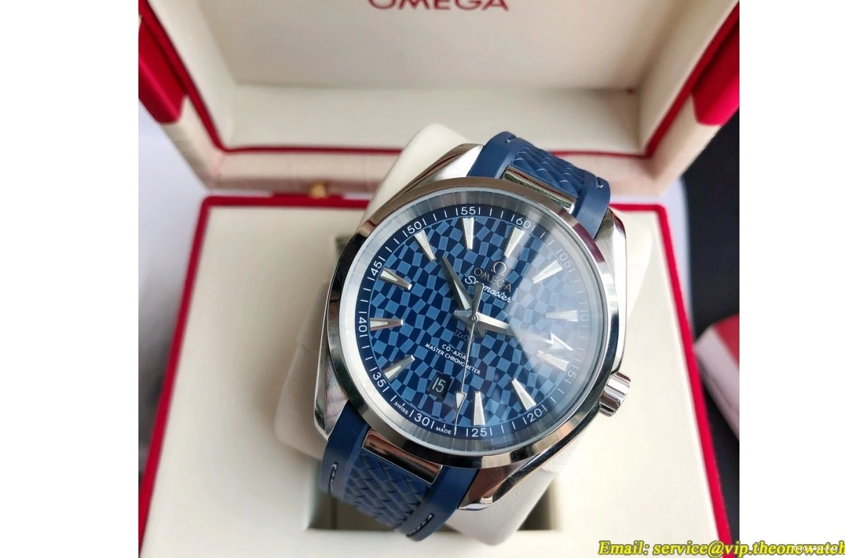 Blue GDF 41mm MY8215+Free SS Terra SS Aqua RU Bracelet Dial 0219